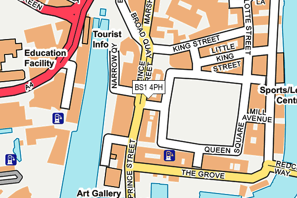 BS1 4PH map - OS OpenMap – Local (Ordnance Survey)