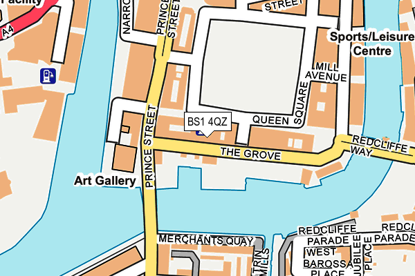 BS1 4QZ map - OS OpenMap – Local (Ordnance Survey)