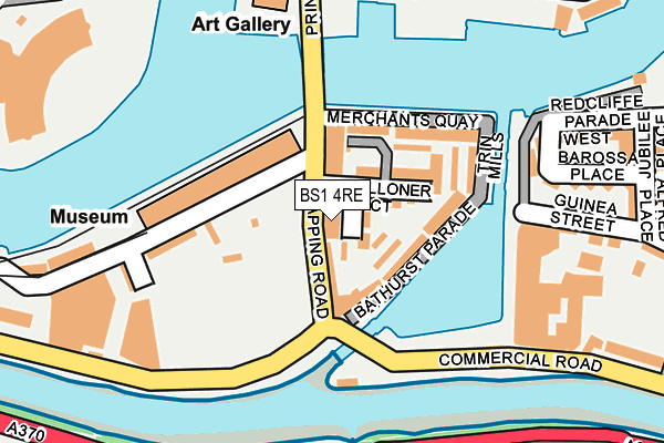 BS1 4RE map - OS OpenMap – Local (Ordnance Survey)