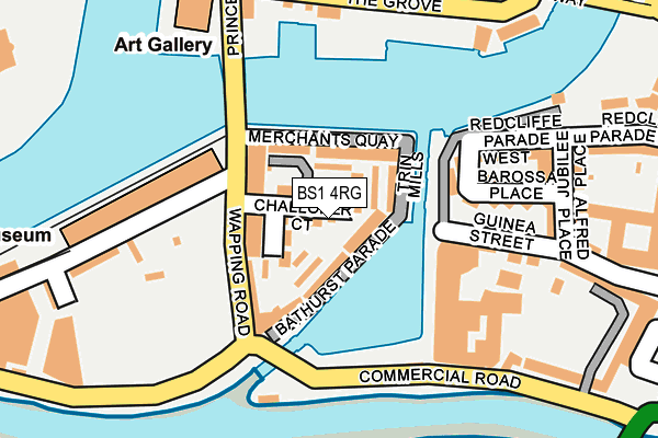 BS1 4RG map - OS OpenMap – Local (Ordnance Survey)