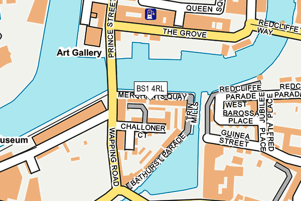BS1 4RL map - OS OpenMap – Local (Ordnance Survey)