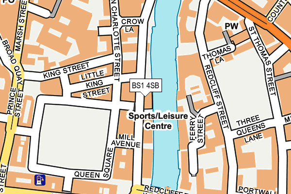 BS1 4SB map - OS OpenMap – Local (Ordnance Survey)