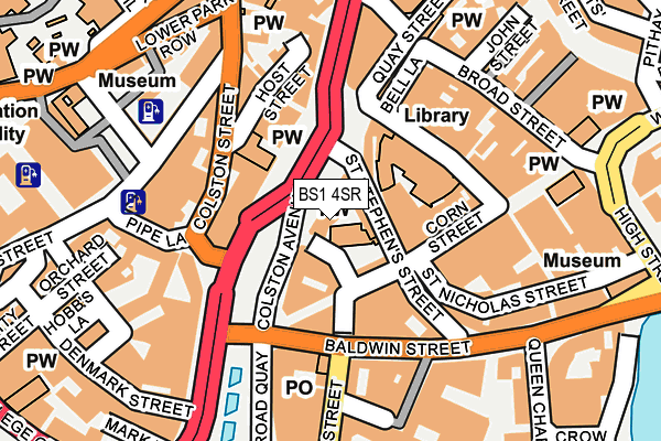 BS1 4SR map - OS OpenMap – Local (Ordnance Survey)