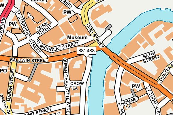 BS1 4SS map - OS OpenMap – Local (Ordnance Survey)