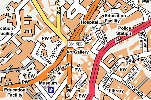 BS1 5BB map - OS OpenMap – Local (Ordnance Survey)