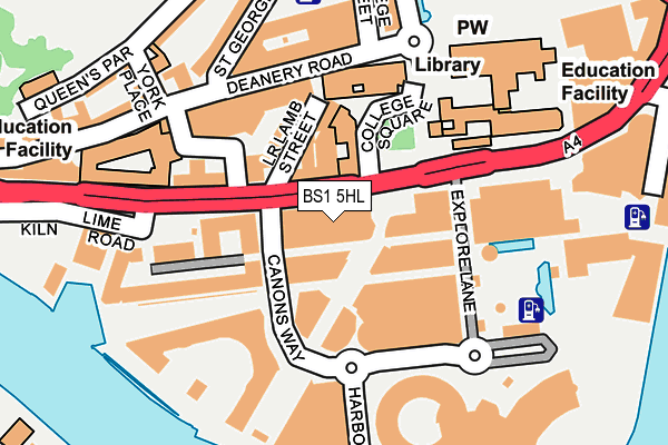 BS1 5HL map - OS OpenMap – Local (Ordnance Survey)