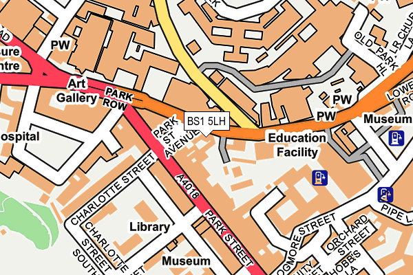 BS1 5LH map - OS OpenMap – Local (Ordnance Survey)