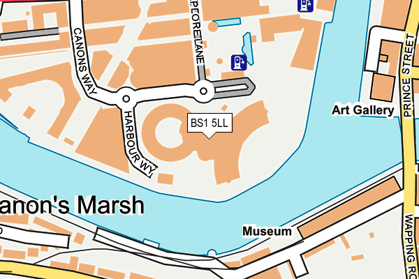 BS1 5LL map - OS OpenMap – Local (Ordnance Survey)