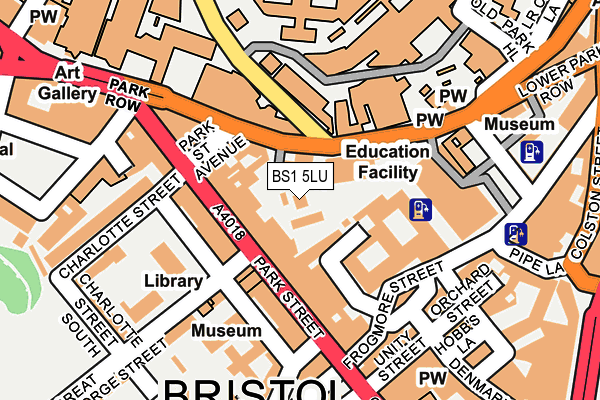 BS1 5LU map - OS OpenMap – Local (Ordnance Survey)