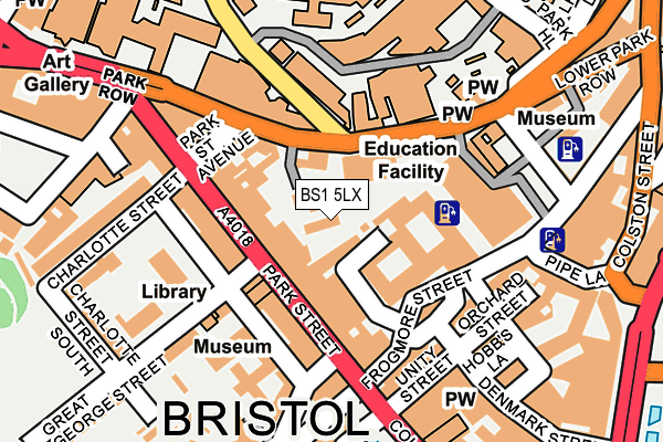 BS1 5LX map - OS OpenMap – Local (Ordnance Survey)