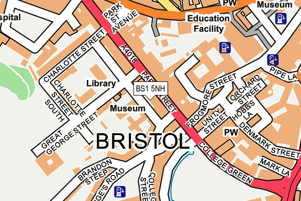 BS1 5NH map - OS OpenMap – Local (Ordnance Survey)