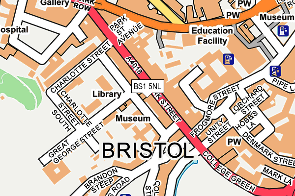 BS1 5NL map - OS OpenMap – Local (Ordnance Survey)