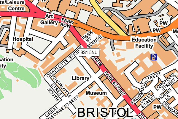 BS1 5NU map - OS OpenMap – Local (Ordnance Survey)
