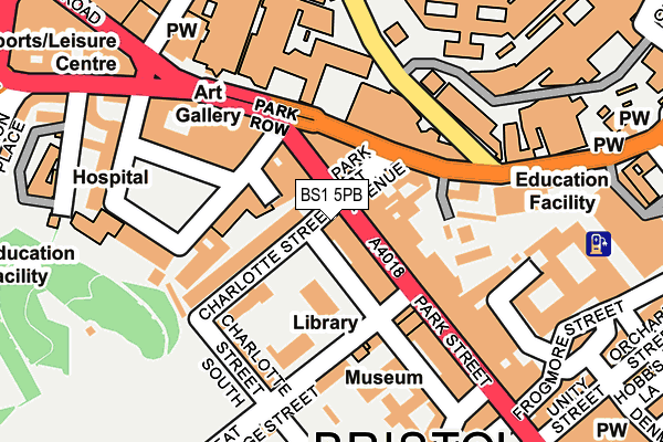 BS1 5PB map - OS OpenMap – Local (Ordnance Survey)