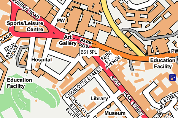 BS1 5PL map - OS OpenMap – Local (Ordnance Survey)