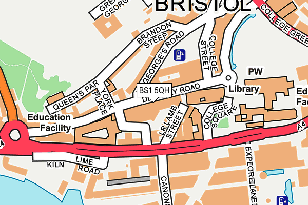 BS1 5QH map - OS OpenMap – Local (Ordnance Survey)