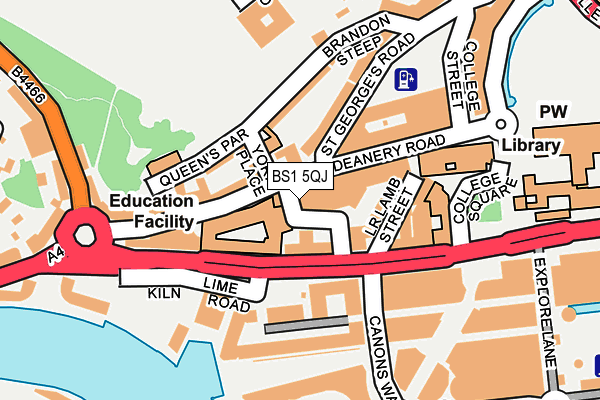 BS1 5QJ map - OS OpenMap – Local (Ordnance Survey)