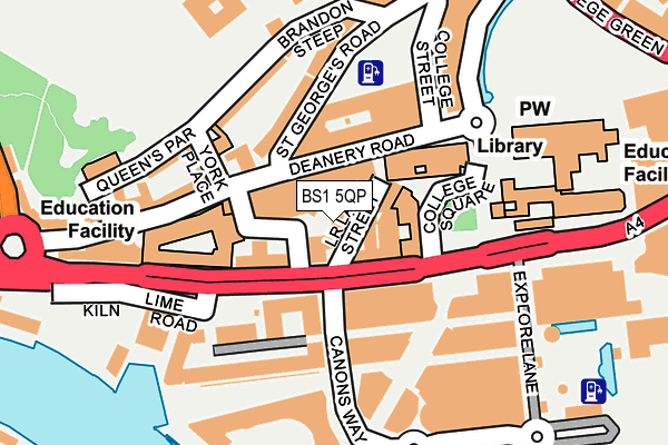 BS1 5QP map - OS OpenMap – Local (Ordnance Survey)