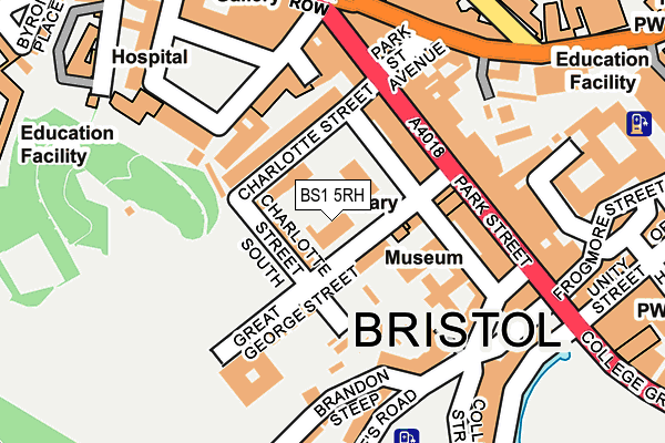 BS1 5RH map - OS OpenMap – Local (Ordnance Survey)