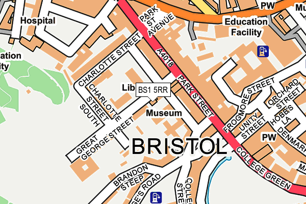 BS1 5RR map - OS OpenMap – Local (Ordnance Survey)