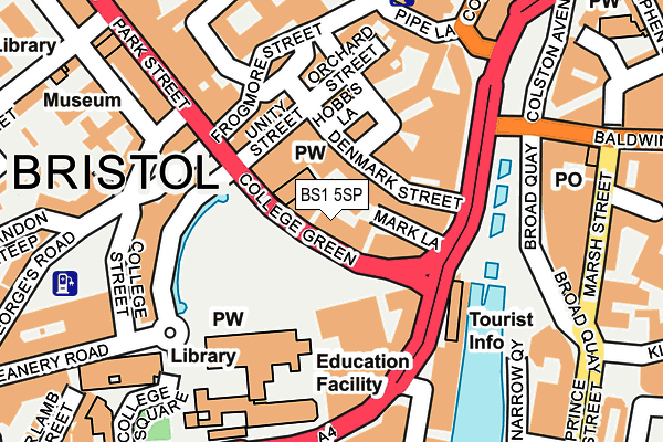 BS1 5SP map - OS OpenMap – Local (Ordnance Survey)