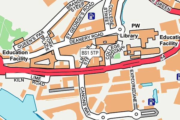 BS1 5TP map - OS OpenMap – Local (Ordnance Survey)