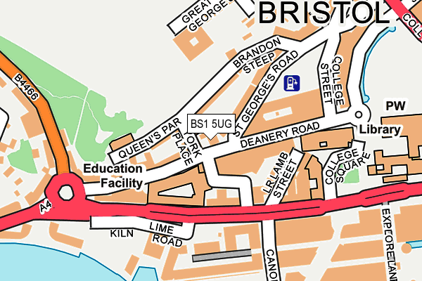 BS1 5UG map - OS OpenMap – Local (Ordnance Survey)