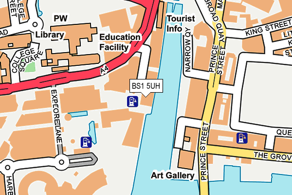 BS1 5UH map - OS OpenMap – Local (Ordnance Survey)