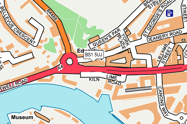 BS1 5UJ map - OS OpenMap – Local (Ordnance Survey)