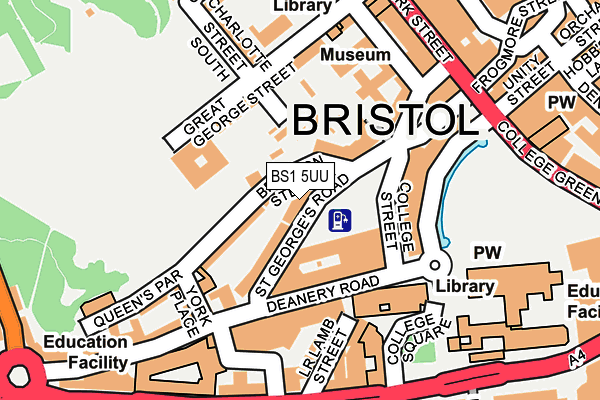 BS1 5UU map - OS OpenMap – Local (Ordnance Survey)