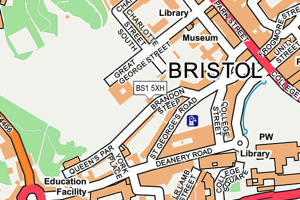 BS1 5XH map - OS OpenMap – Local (Ordnance Survey)