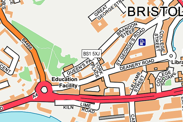 BS1 5XJ map - OS OpenMap – Local (Ordnance Survey)