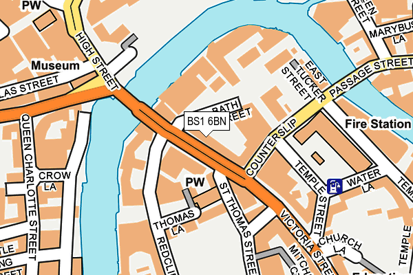 BS1 6BN map - OS OpenMap – Local (Ordnance Survey)