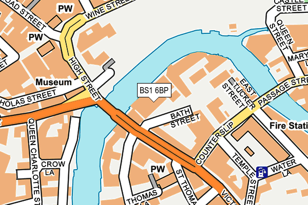 BS1 6BP map - OS OpenMap – Local (Ordnance Survey)