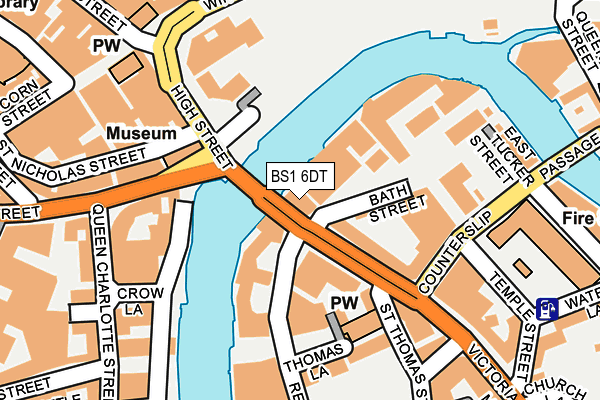 BS1 6DT map - OS OpenMap – Local (Ordnance Survey)