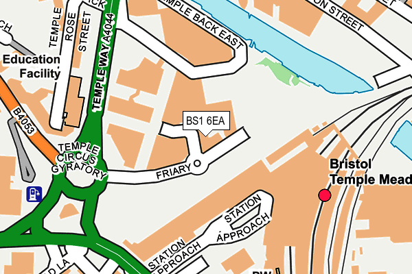 BS1 6EA map - OS OpenMap – Local (Ordnance Survey)