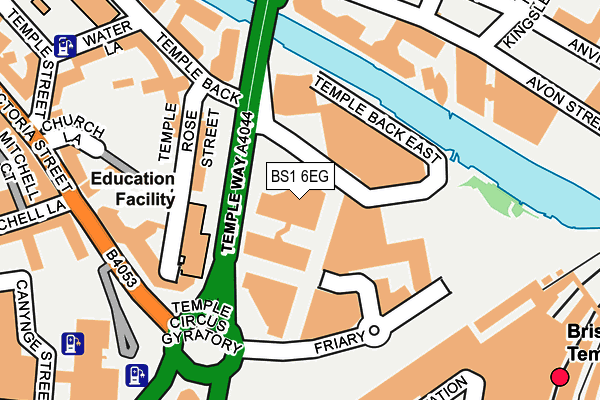 BS1 6EG map - OS OpenMap – Local (Ordnance Survey)