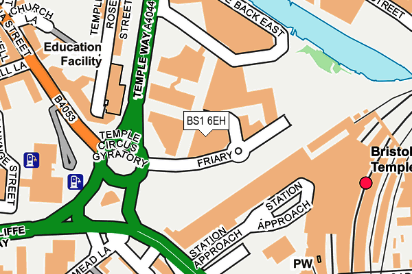 BS1 6EH map - OS OpenMap – Local (Ordnance Survey)