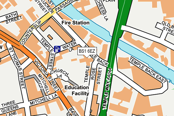BS1 6EZ map - OS OpenMap – Local (Ordnance Survey)