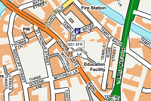 BS1 6FR map - OS OpenMap – Local (Ordnance Survey)