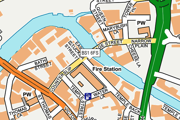 BS1 6FS map - OS OpenMap – Local (Ordnance Survey)