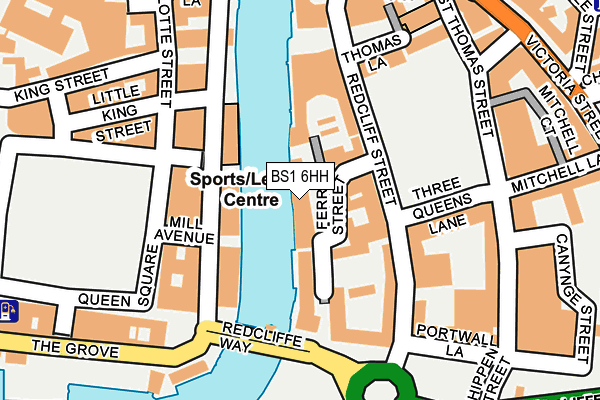 BS1 6HH map - OS OpenMap – Local (Ordnance Survey)
