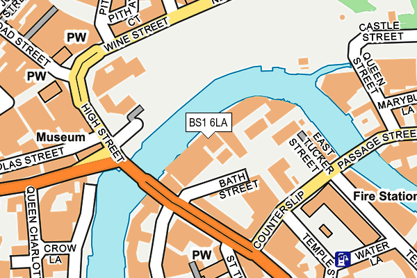 BS1 6LA map - OS OpenMap – Local (Ordnance Survey)