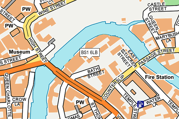 BS1 6LB map - OS OpenMap – Local (Ordnance Survey)