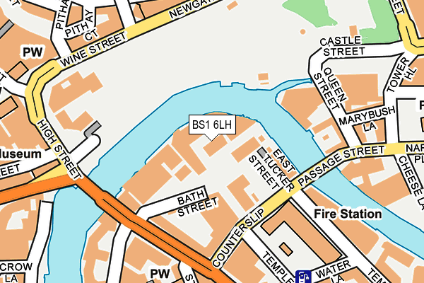 BS1 6LH map - OS OpenMap – Local (Ordnance Survey)
