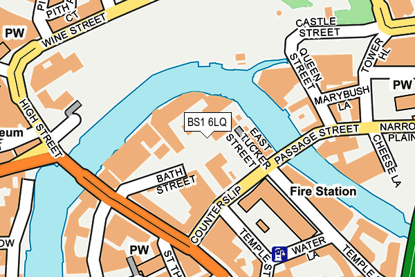 BS1 6LQ map - OS OpenMap – Local (Ordnance Survey)