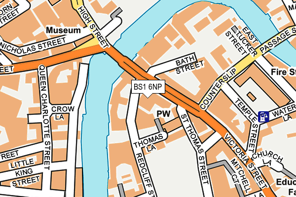 BS1 6NP map - OS OpenMap – Local (Ordnance Survey)