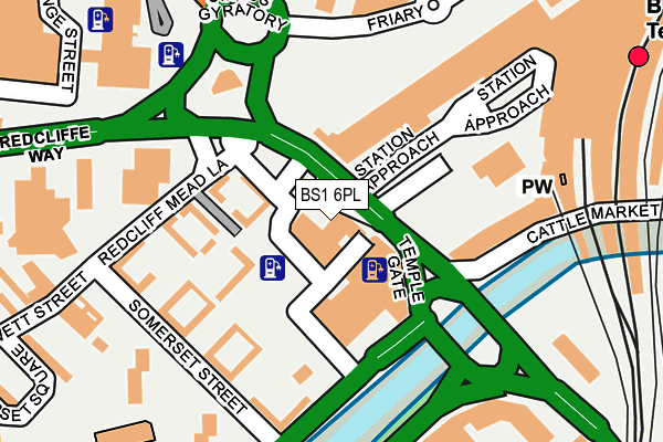 BS1 6PL map - OS OpenMap – Local (Ordnance Survey)