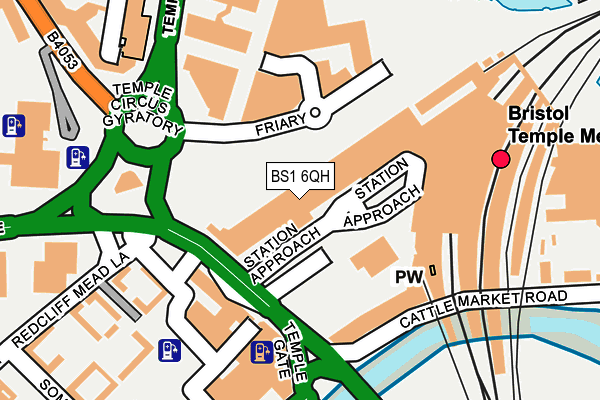 BS1 6QH map - OS OpenMap – Local (Ordnance Survey)