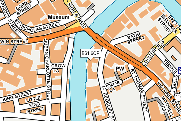 BS1 6QP map - OS OpenMap – Local (Ordnance Survey)